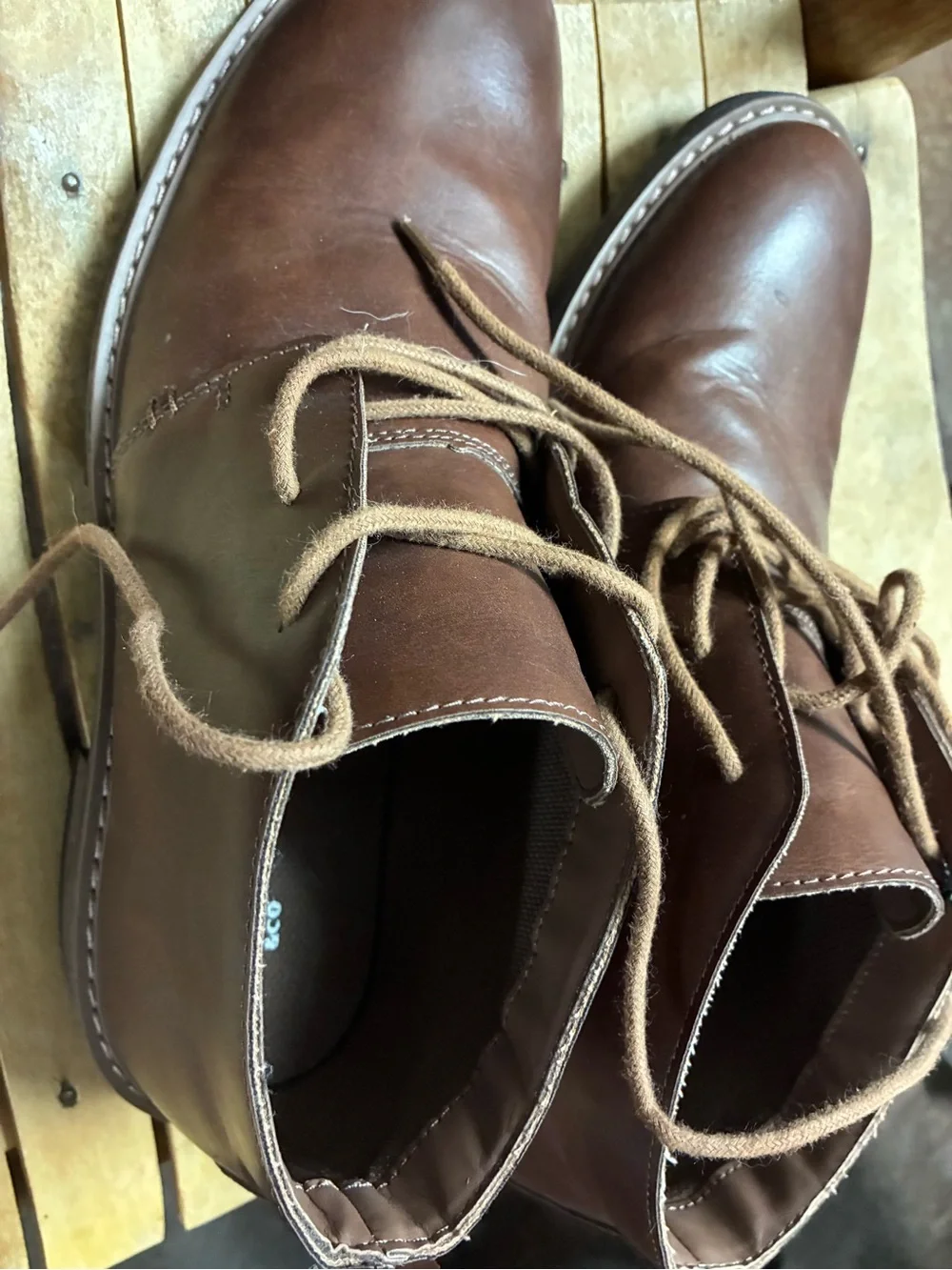 Goodfellow & Co Brown Leather Chukka Boots